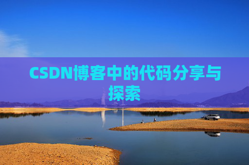 CSDN博客中的代码分享与探索